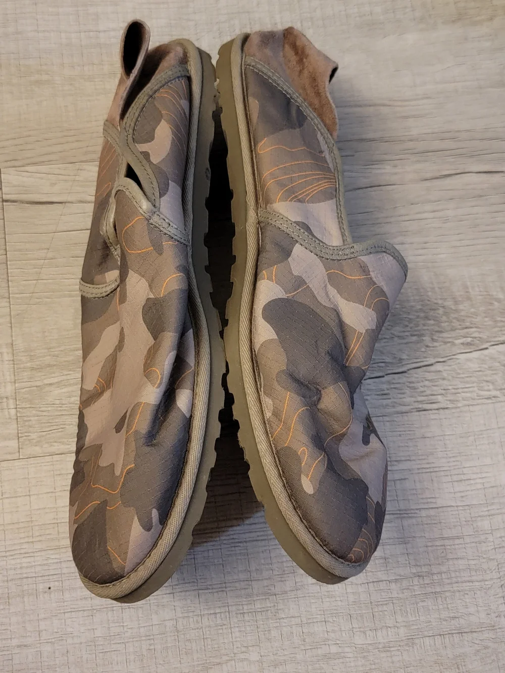 UGG Men's Camouflage Slip-On Loafers in Brown and Tan